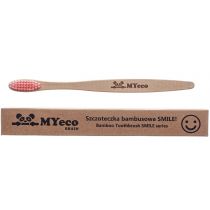 Myecobrush Szczoteczka do zębów bambusowa różowa miękka