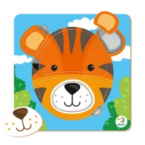 Puzzle mini 5 el. Sorter. Tygrys Dodo