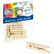 Fiorello Ozdoby drewniane Spinacz Duy 12 szt.