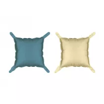 PartyDeco Balon foliowy Kwadrat be�owo-granat 35x35cm