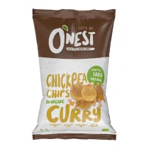 Onest Chipsy z ciecierzycy z curry 75 g Bio