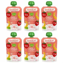 Smileat Mus z ekologicznymi truskawkami i bananem po 6 miesicu Zestaw 6 x 100 g Bio