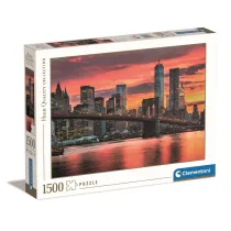 Puzzle 1500 el. HQ East River at dusk Clementoni