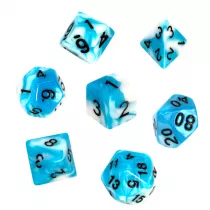Komplet koci RPG - Dwukolorowe - Bkitno-biae Rebel