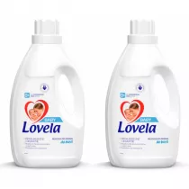 Lovela Baby hipoalergiczne mleczko do prania ubranek niemowlcych i dziecicych do bieli Zestaw 2 x 2.9 l