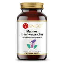 Yango Magnez z ashwagandh szafranem i B6 Suplement diety 90 kaps.