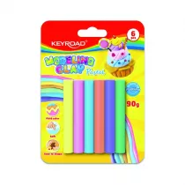 Keyroad Plastelina pastel 6x15g