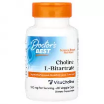 Doctors Best Choline L-Bitartrate Suplement diety 60 kaps.
