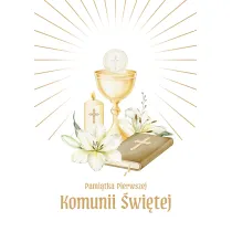 Zielona Sowa PAMIATKA KOMUNII 175X245 KIELICH ZS
