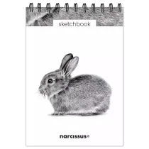 Narcissus Szkicownik A5 pion na spirali Kr�lik z perforacj� 120 gsm 60