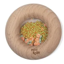 Grzechotka drewniana sensoryczna marchewki Petit Boum