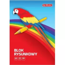 Herlitz Blok rysunkowy A4 biay 20 kartek 10 szt.