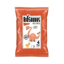 BioSaurus Chrupki kukurydziane Dinozaury o smaku ketchupowym bezglutenowe 4 x 15 g Bio