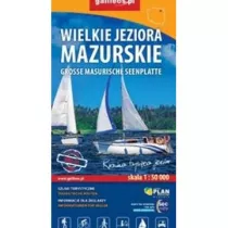 Mapa turystyczna Wielkie Jeziora Mazurskie 1:50 000