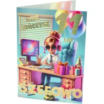 Nero KARNET URODZINY 11 B6 Z KOP NER A-020 FOL