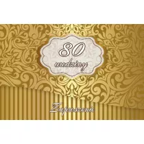 Trend Zaproszenie Urodziny 80 ZT30 10 szt.