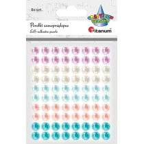 Titanum Kryszta�ki samoprzylepne pere�ki mix 80 szt.