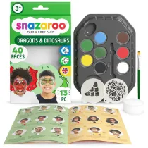 Zestaw farb do malowania twarzy smoki i dinozaury Snazaroo