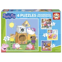 Puzzle 4w1 �winka Peppa 113786 Educa