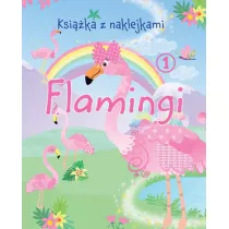 Ksika z naklejkami. Flamingi 1