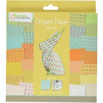 Avenue Mandarine Papier origami Spring 20 x 20 cm 60 kartek