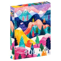 Puzzle 1000 Zimowa paleta barw Enjoy