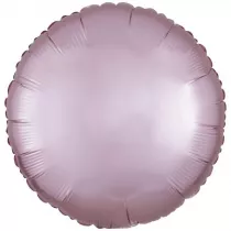 Amscan Balon foliowy Lustre Pastel r�owy okr�g�y 43cm