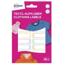 Avery Zweckform Naklejki na ubrania - 46x13 mm 2 ark/36 naklejek