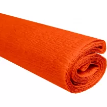 Interdruk Paczka Bibua marszczona pomaraczowy ciemny 50x200cm