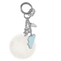 Zawieszka do torebki chmurka z pomponem