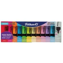 Zakre�lacz 12 kolor�w + podstawka PELIKAN