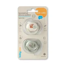 Babyono Smoczki symetryczne silikonowe 6-18 m 2 szt.