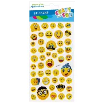 Starpak Naklejki wypuk�e Emotki CRAFT WITH FUN 567336