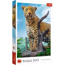 Puzzle 500 el. Dziki lampart Trefl