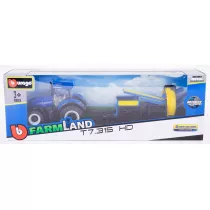 Bburago tractor new holland t7.315 with cultivator 10cm