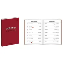 Interdruk Kalendarz szkolny 2025/2026 B6 48 Cherry