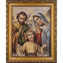 Obraz Haftowany �w. Rodzina 22x27,5cm