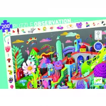 Puzzle 200 el. obserwacja Fantazyjne miasteczko DJ07462 Djeco