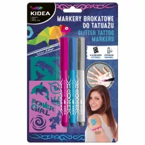 Derform Kidea Markery do tatuau z szablonami