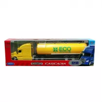 WELLY Auto Truck z przyczep 1:64 Freightliner Cascadia cysterna