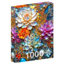 Puzzle 1000 Per�owe lilie wodne Enjoy