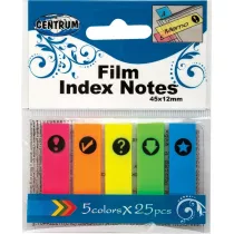 Centrum Zakadki indeksujce 4.5 x 1.2 cm 25 kartek