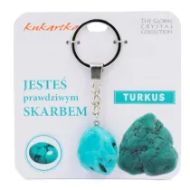 Kukartka Brelok Jeste skarbem turkus
