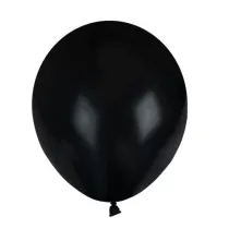 Balony pastelowe jednokolorowe czarne