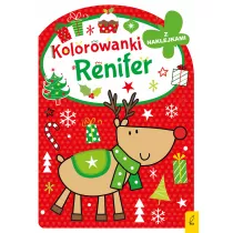 Kolorowanka z wykrojnikiem. Renifer