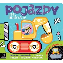 Pojazdy na budowie.. kolorowanka z grubym obrysem