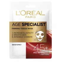 LOreal Paris Age Specialist Firming Tissue Mask 45+ maska ujdrniajca na tkaninie 30 g