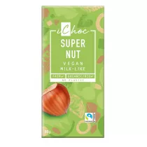 Ichoc Czekolada kakaowa z orzechami laskowymi 80 g Bio