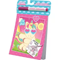 Kolorowanka z magicznym markerem 15,5x25 cm Jednoroec Sweet Dreams KL10878 Kids Euroswan cena za 1 szt