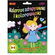 Kolorowe zdrapywanki i kolorowanki Kr�lewna i przyjaciele